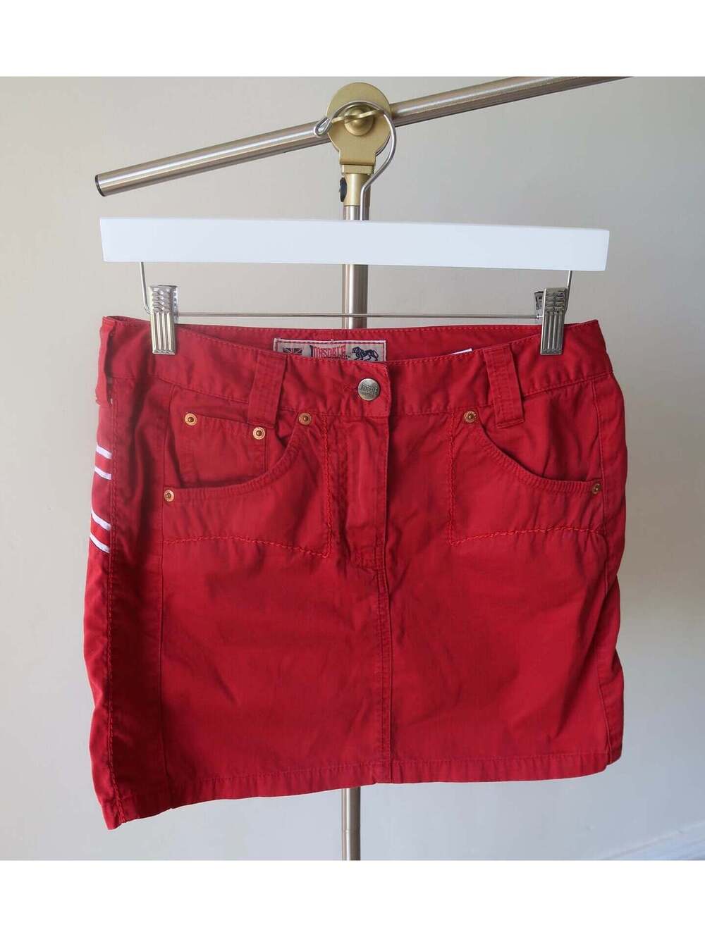 Lonsdale Red UK Flag Mini Skirt